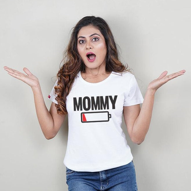 Charged Up Family, Family of 3 T-Shirts Combo (White)