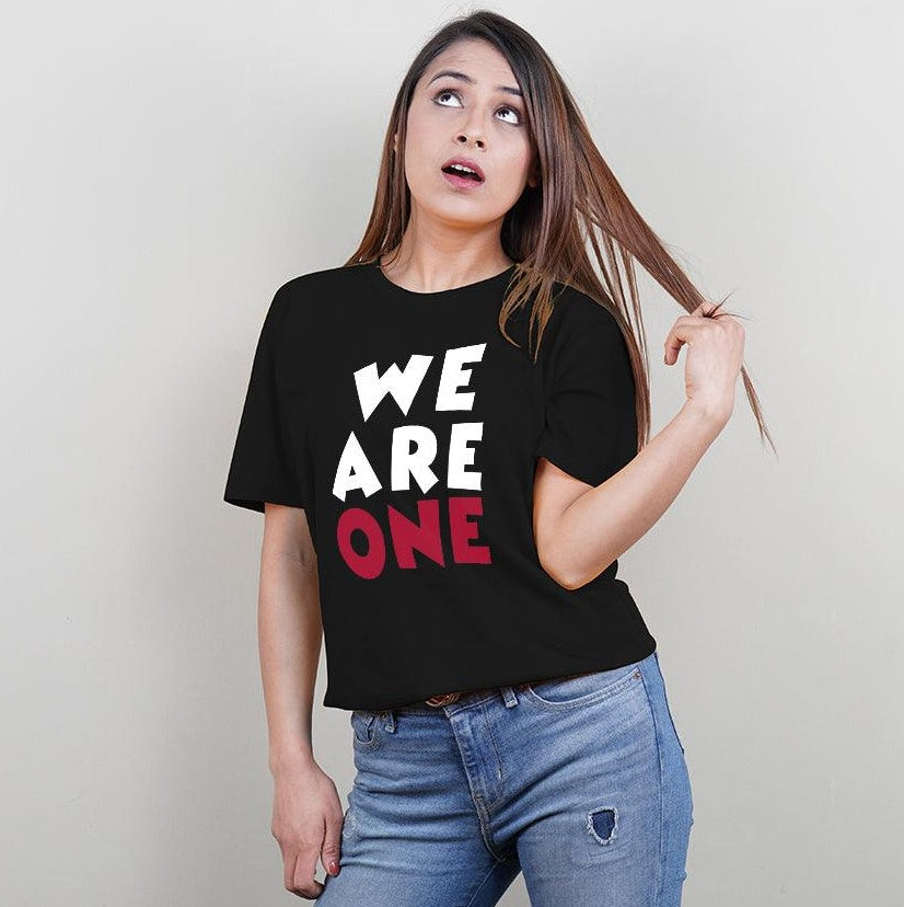 We are One Black, Family of 3 T-Shirts Combo (Black)