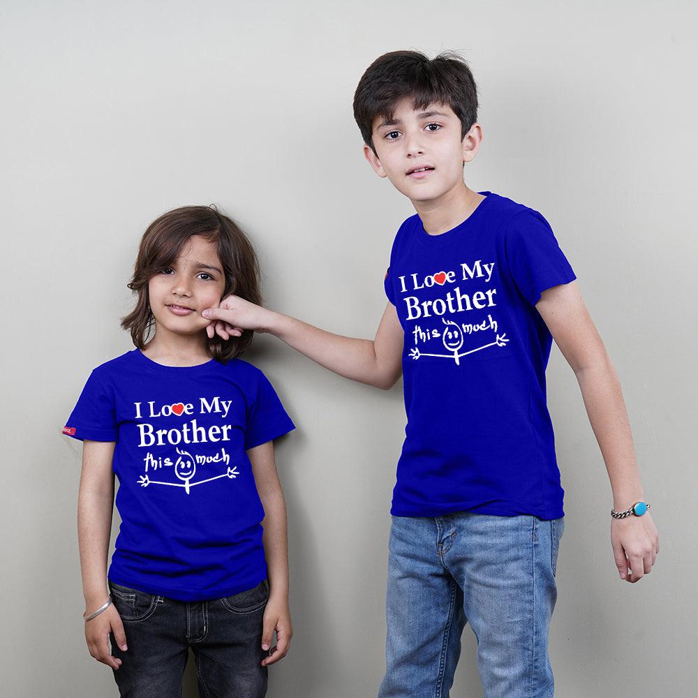 I Love You This Much Brother Brother Siblings T-Shirts - big-little-feelings