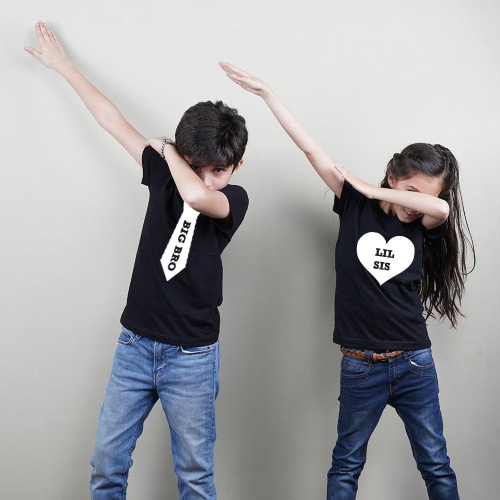 Stubborne Big Bro Little Sister Matching Siblings T-Shirt - big-little-feelings