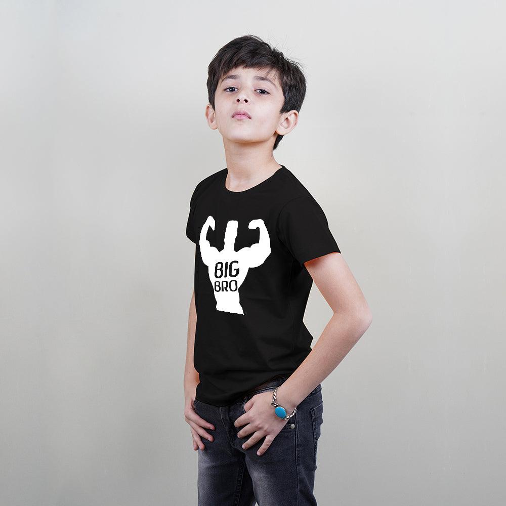 Stubborne Big Brother Little Brother Muscle Play Siblings T-Shirt Combo - big-little-feelings