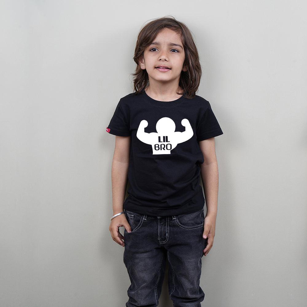 Stubborne Big Brother Little Brother Muscle Play Siblings T-Shirt Combo - big-little-feelings