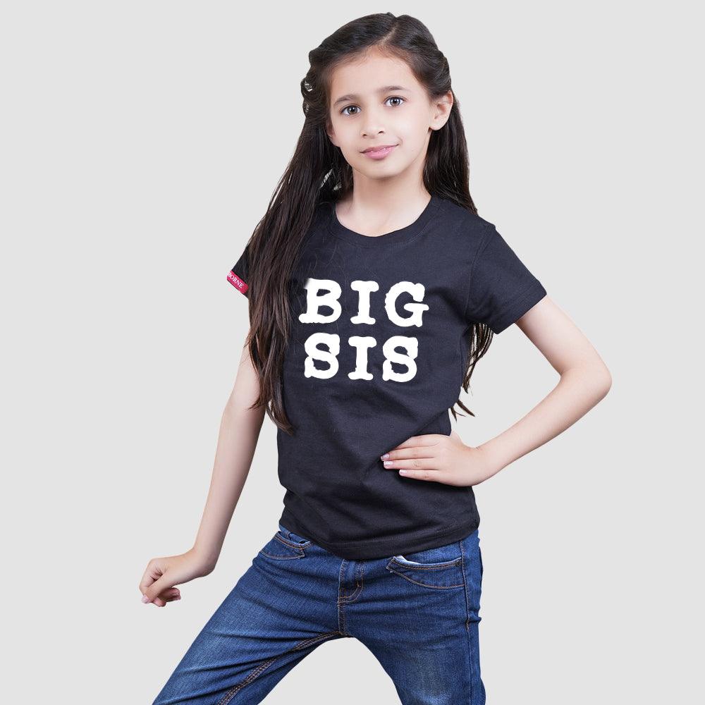 Stubborne Big Lil Sister Sister Matching Siblings T-Shirt Combo - big-little-feelings