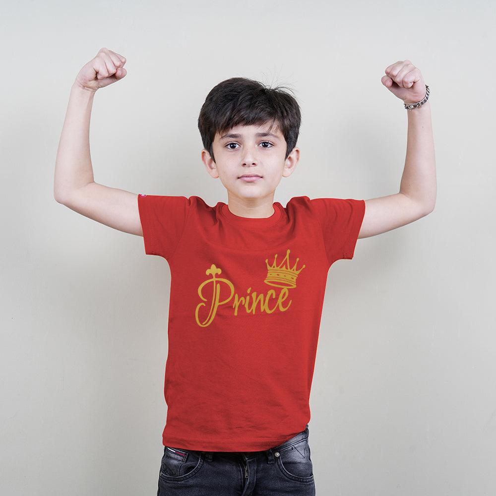 King Queen Prince Prince Family T-Shirts for 4 White and Red ❤❤❤❤PLEASE ENTER KIDS AGE/SIZE IN BOX BELOW FOR NEXT DAY DISPATCH❤❤❤❤ - big-little-feelings