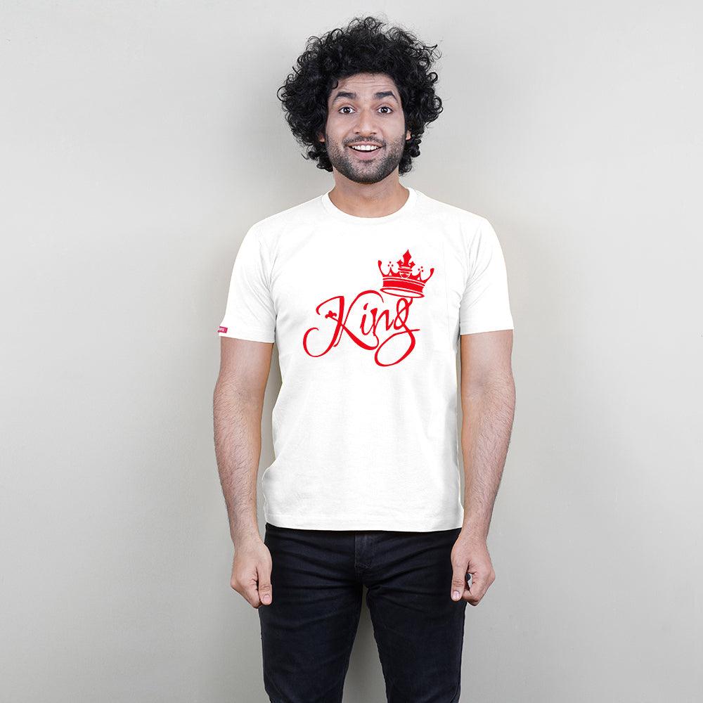 King Queen Prince Prince Family of 4 T-Shirts White - big-little-feelings