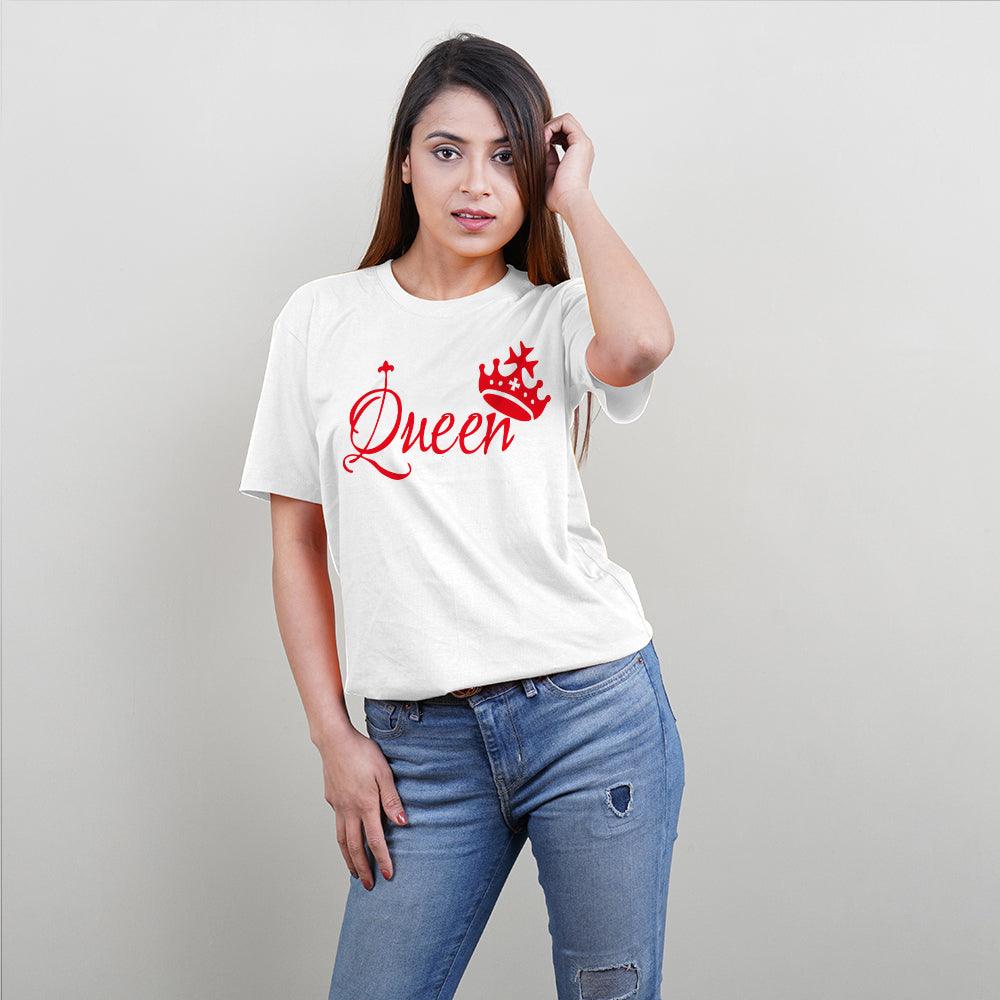 King Queen Prince Prince Family of 4 T-Shirts White - big-little-feelings