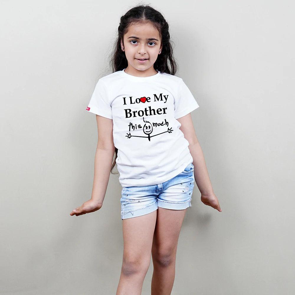 I Love You This Much Brother Sister Siblings T-Shirt - big-little-feelings