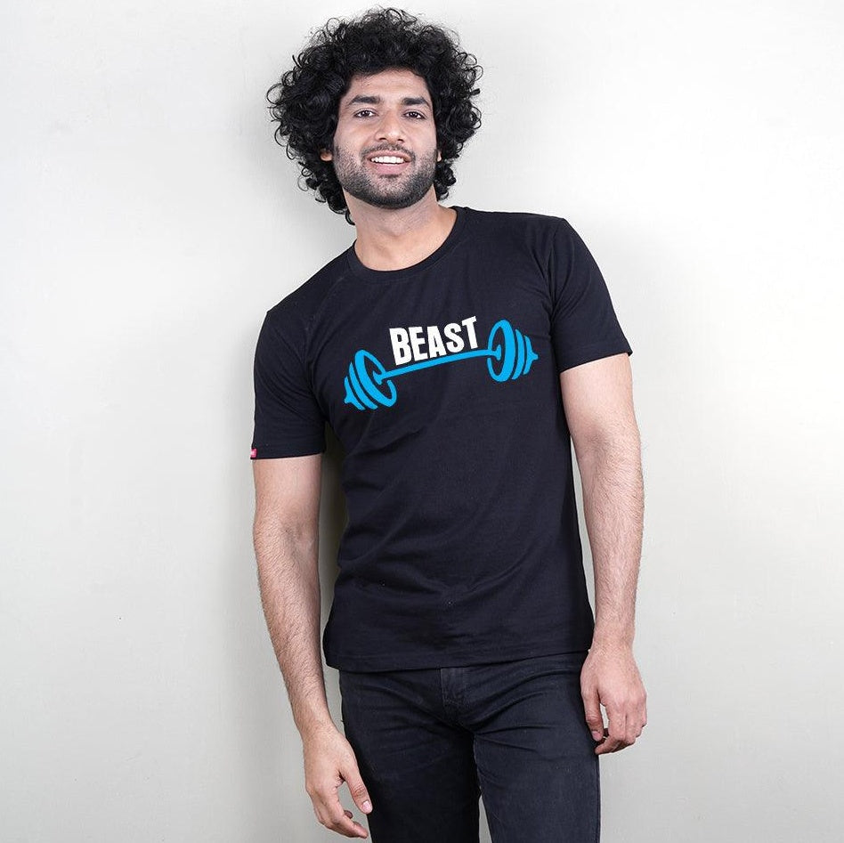 Beast and Beast in Training Dad Son T-Shirts (Black)