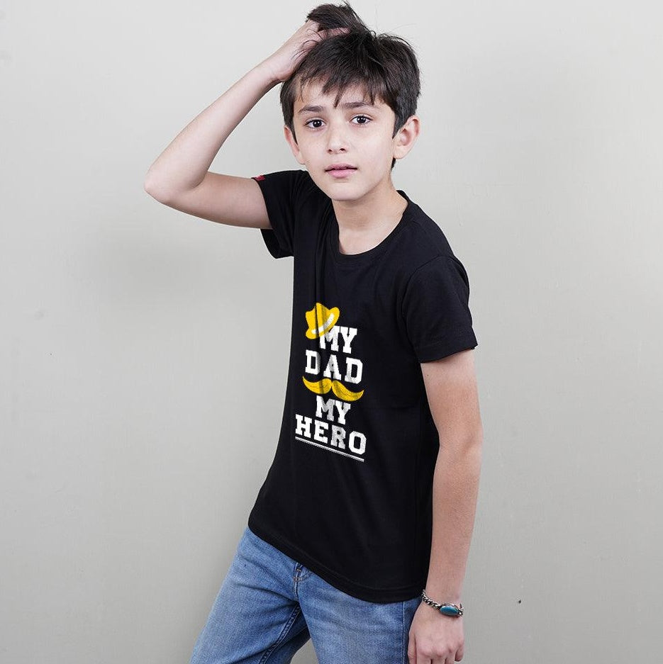 My Son My Hero, My Dad My Hero Dad-Son Combo (Black)