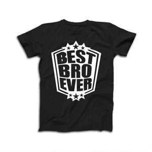 Best Sis Ever Best Bro Ever Siblings T-Shirts in Black - big-little-feelings