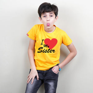 Love My Brother Love My Sister Sibling TShirts Combo - big-little-feelings