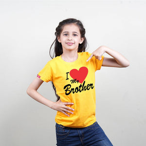 Love My Brother Love My Sister Sibling TShirts Combo - big-little-feelings