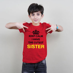Keep Calm I Have The Best Brother Sister Matching TShirts - big-little-feelings