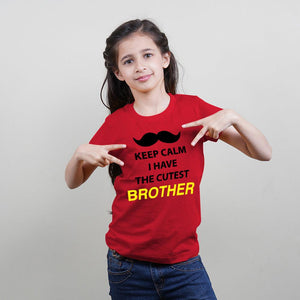 Keep Calm I Have The Best Brother Sister Matching TShirts - big-little-feelings