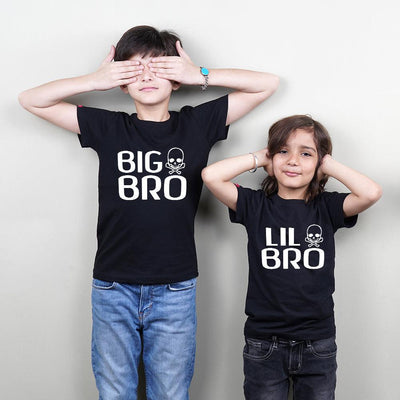 Stubborne Big Little Brother Siblings Matching T-Shirt - big-little-feelings