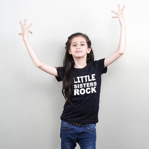 Stubborne Big Sister Little Brother Rock Siblings T-Shirt Combo - big-little-feelings