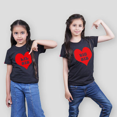 Stubborne Big Sister Little Sister Matching Sibling T-Shirt Combo - big-little-feelings