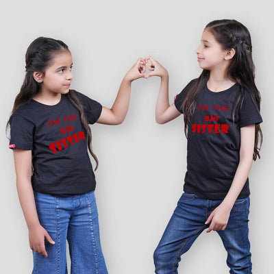Stubborne I Am Sister Sister Matching Siblings T-Shirt Combo - big-little-feelings