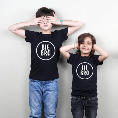 Stubborne Big Brother-Lil Brother Sibling Matching T-Shirt Combo - big-little-feelings